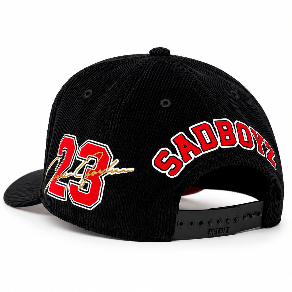 Gorra VAGO Style Como Jordan Negra de Pana