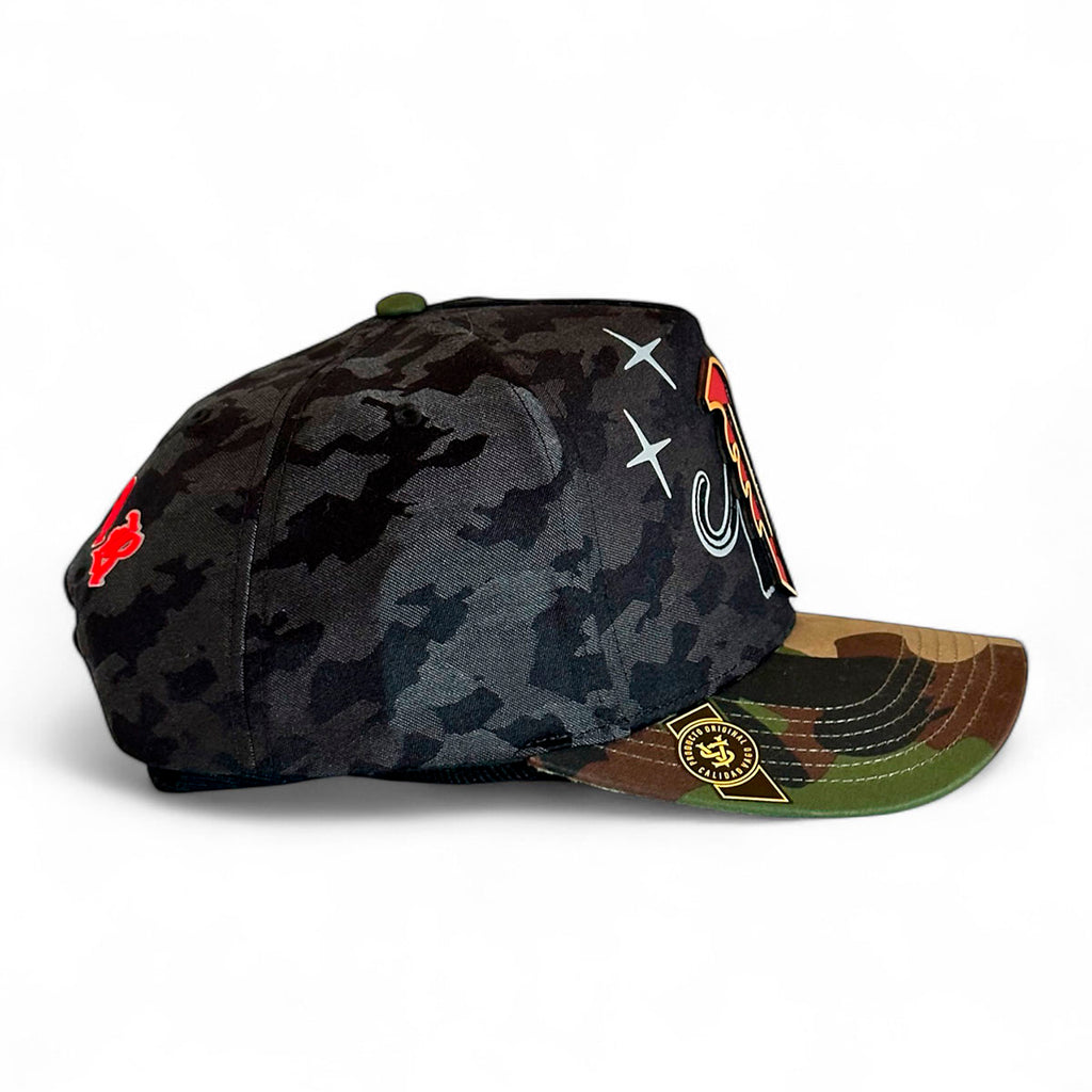 Gorra NO FEAR Camuflaje VAGO Style Artesanal y Exclusiva-Unitalla