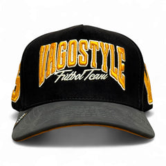 VAGO FUTBOL TEAM Gorra Visera Curva Ngro Imitación Piel Gris-Unitalla