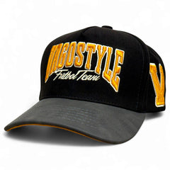VAGO FUTBOL TEAM Gorra Visera Curva Ngro Imitación Piel Gris-Unitalla