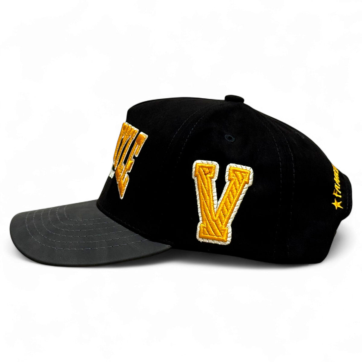VAGO FUTBOL TEAM Gorra Visera Curva Ngro Imitación Piel Gris-Unitalla