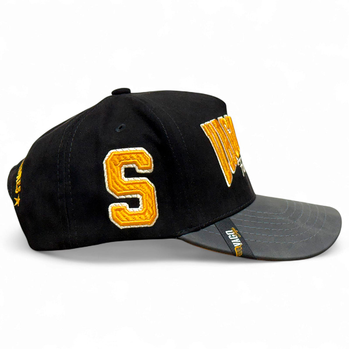 VAGO FUTBOL TEAM Gorra Visera Curva Ngro Imitación Piel Gris-Unitalla