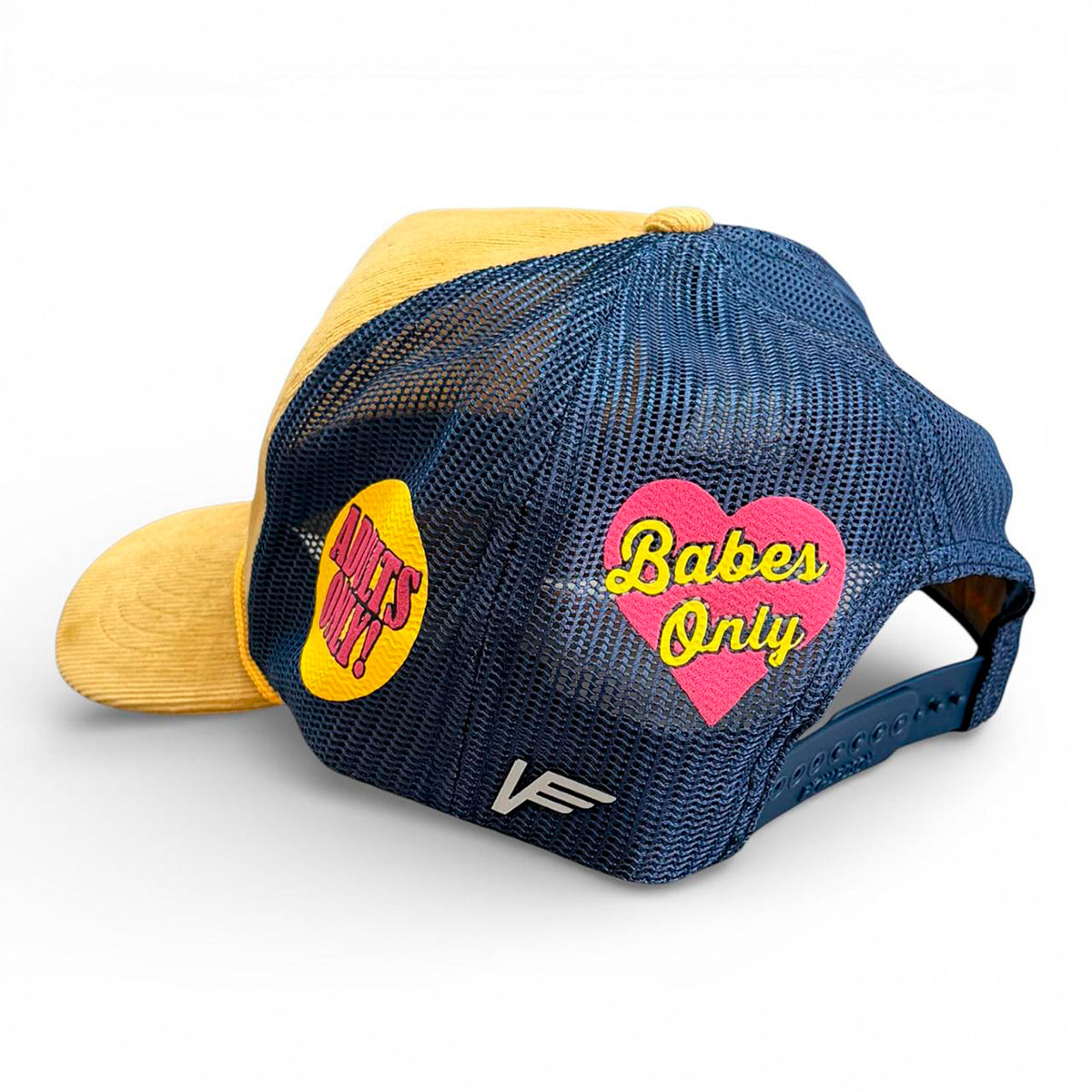 VAGO LADYS Gorra Visera Curva Amber Gold Malla Azul Marino