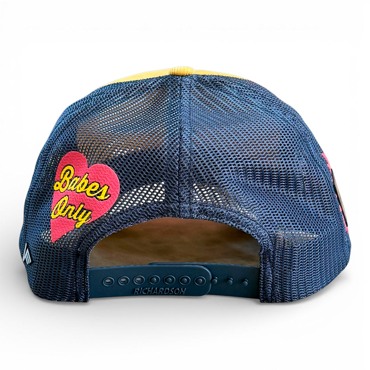 VAGO LADYS Gorra Visera Curva Amber Gold Malla Azul Marino