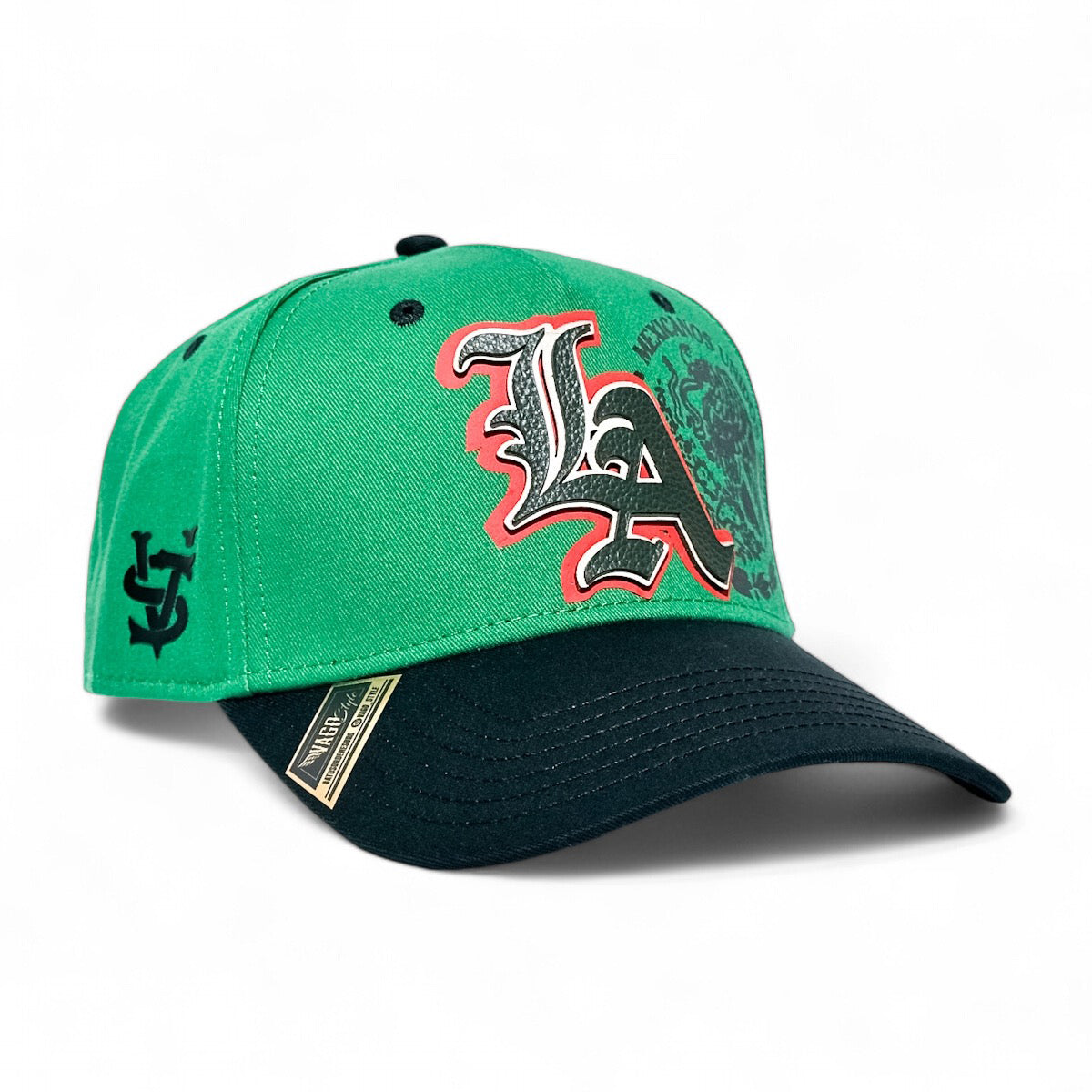 Gorra VAGO Style LAMX Verde Visera Curva Negra-Unitalla
