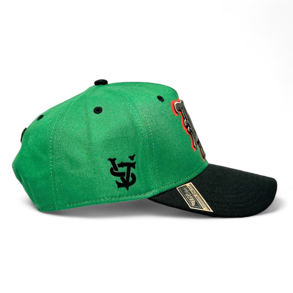 Gorra VAGO Style LAMX Verde Visera Curva Negra-Unitalla
