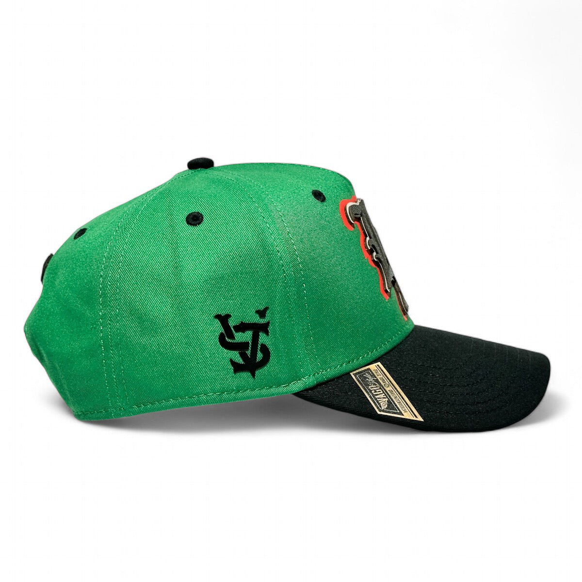 Gorra VAGO Style LAMX Verde Visera Curva Negra-Unitalla