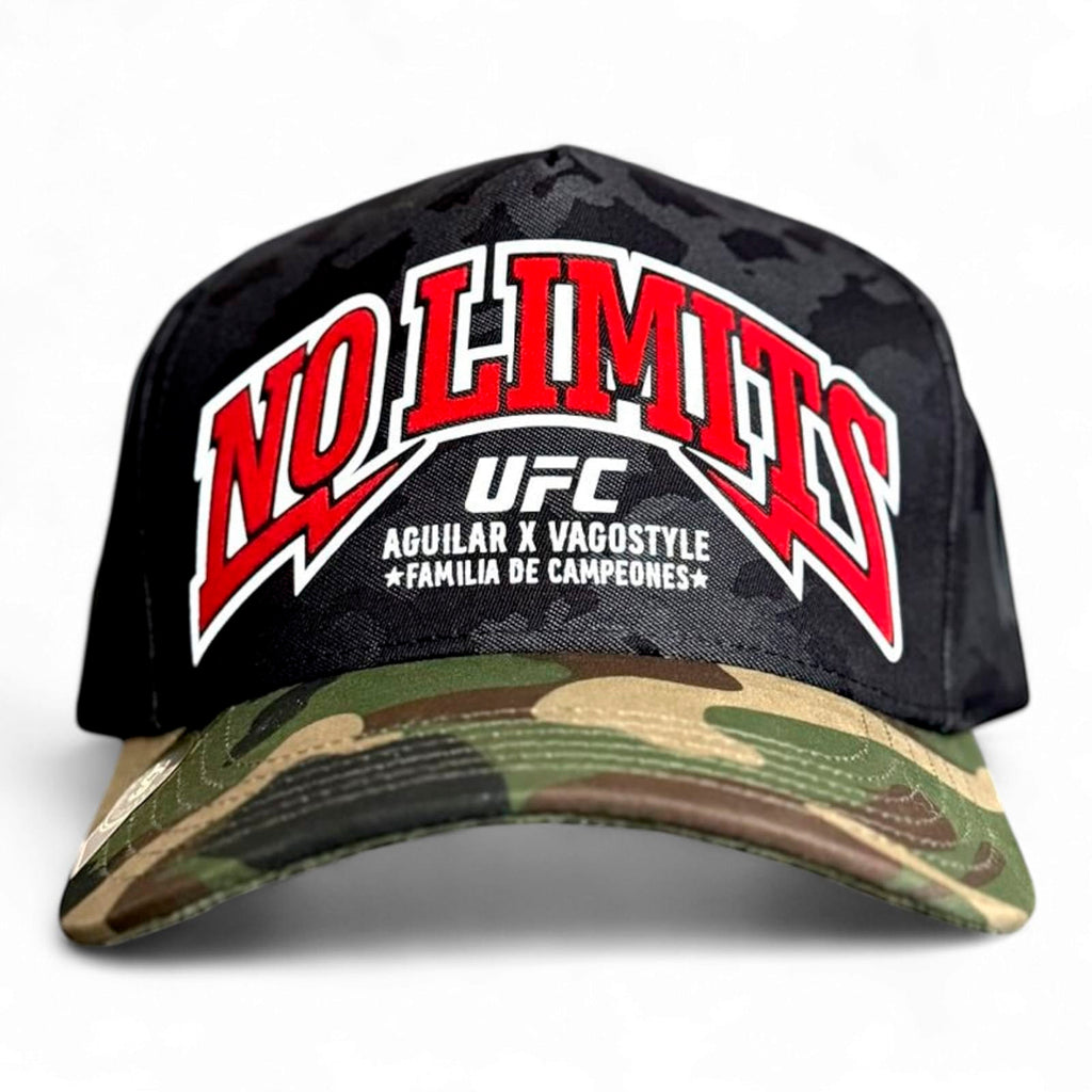 VAGO NO LIMITS Gorra Visera Curva Camuflajeada Negra y Verde-Unitalla