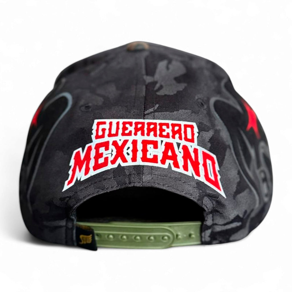 VAGO NO LIMITS Gorra Visera Curva Camuflajeada Negra y Verde-Unitalla