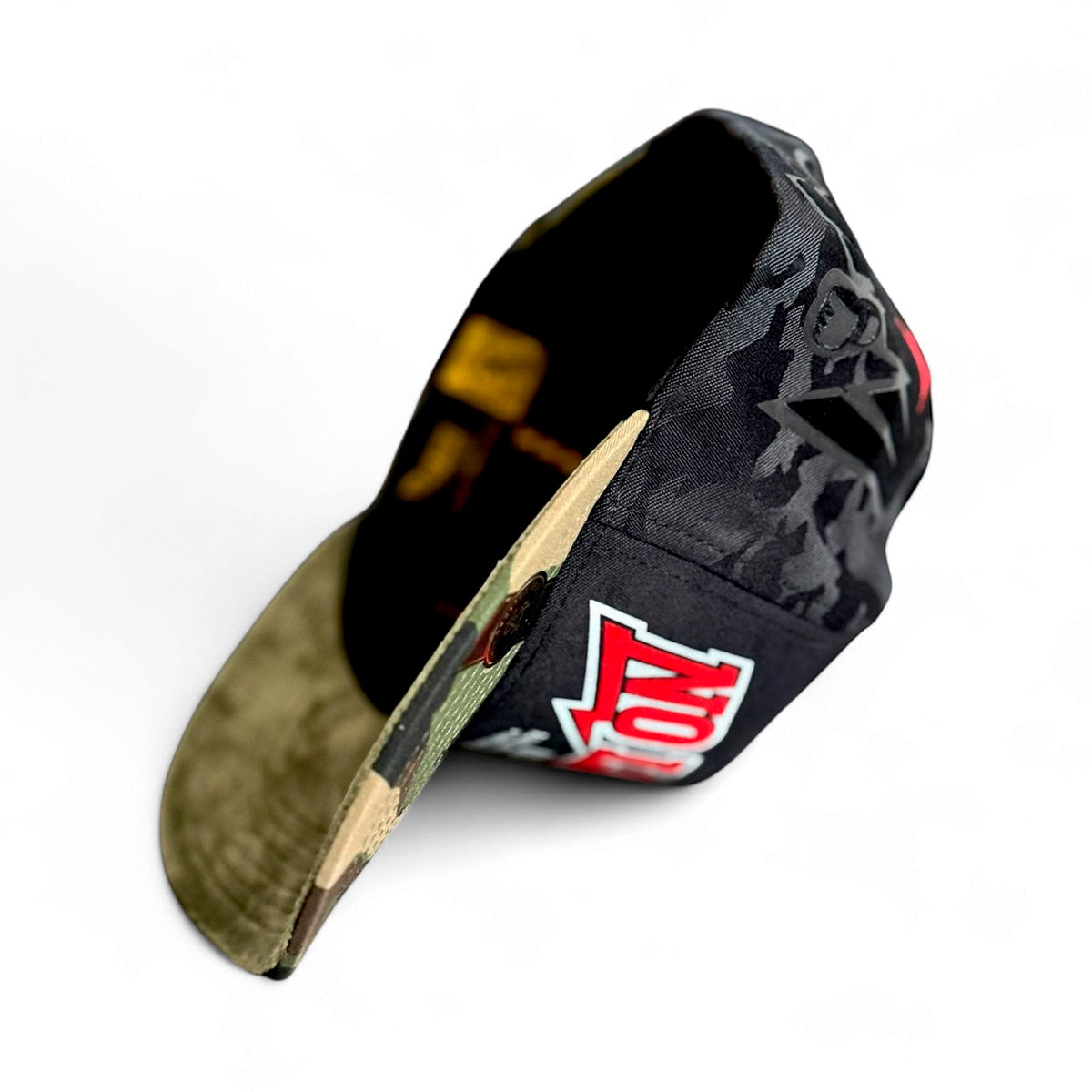 VAGO NO LIMITS Gorra Visera Curva Camuflajeada Negra y Verde-Unitalla