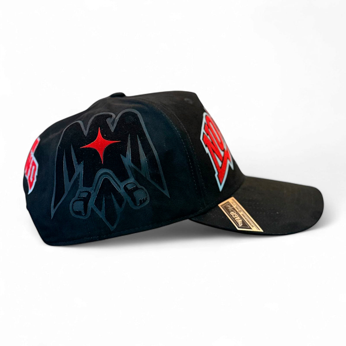 VAGO NO LIMITS UFC Gorra Visera Curva Gamuza Negra con Rojo-Unitalla