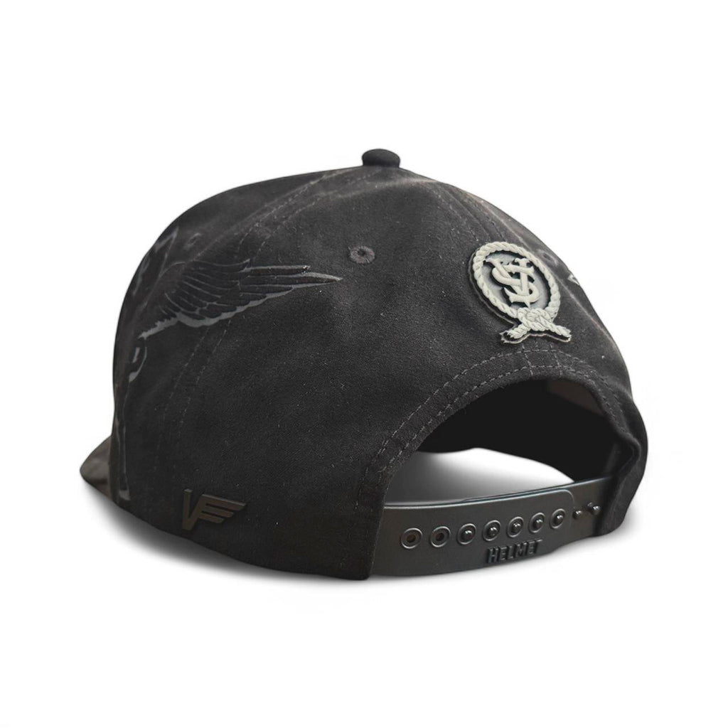 VAGO RANCHERO VIBES Gorra Unica Visera Curva Negra Gamuza-Unitalla