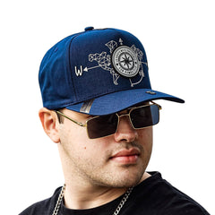 Gorra snapback Vago Style Rumbo Azul con diseño exclusivo