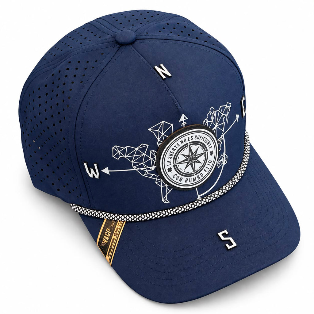 Gorra VAGO Style Rumbo Fijo Dryfit Azul Marino