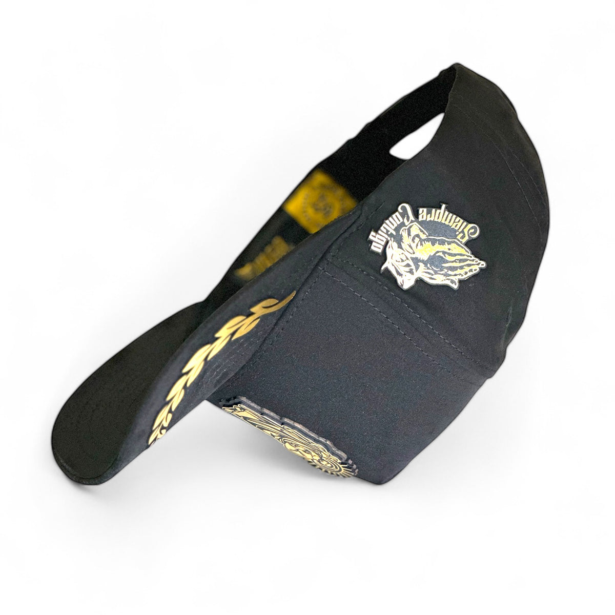 Gorra Vago Style San Judas Placa Dorada Snapback Negra-Unitalla