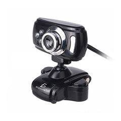 Webcam EleGate USB con Micrófono y Luz LED para Videollamadas