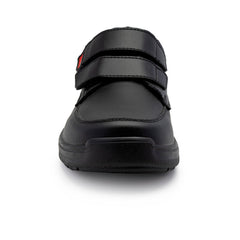 Zapato escolar negro Yuyin cómodo con velcro y suela antideslizante