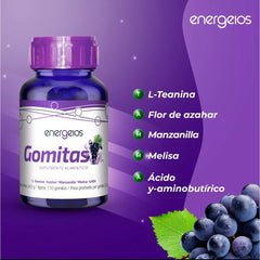 Gomitas relax con GABA y L-teanina kit energeios suplemento