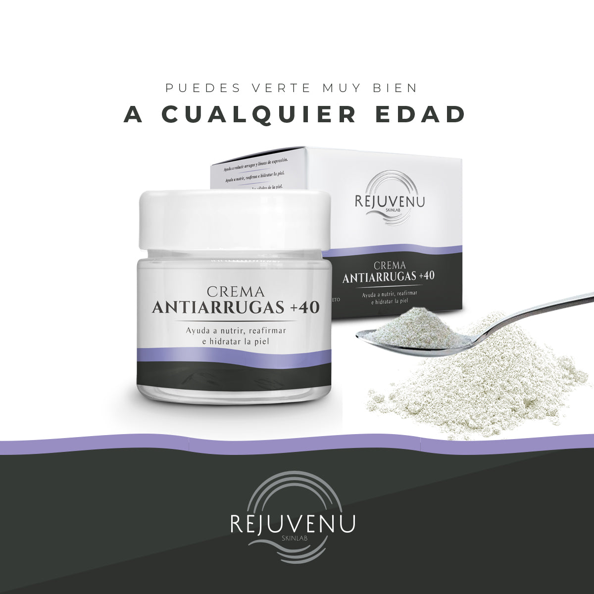 Kit facial crema antiarrugas y células madre Rejuvenu