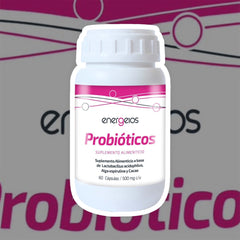 Probióticos espirulina 180 cápsulas energeios suplemento