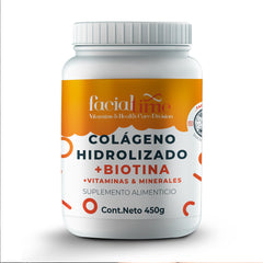 Kit colágeno biotina y jabón azufre 450g FacialTime