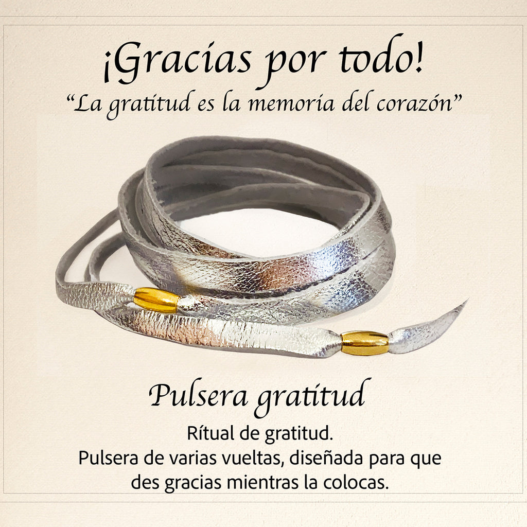 Pulsera intención varias vueltas piel Vangania unisex