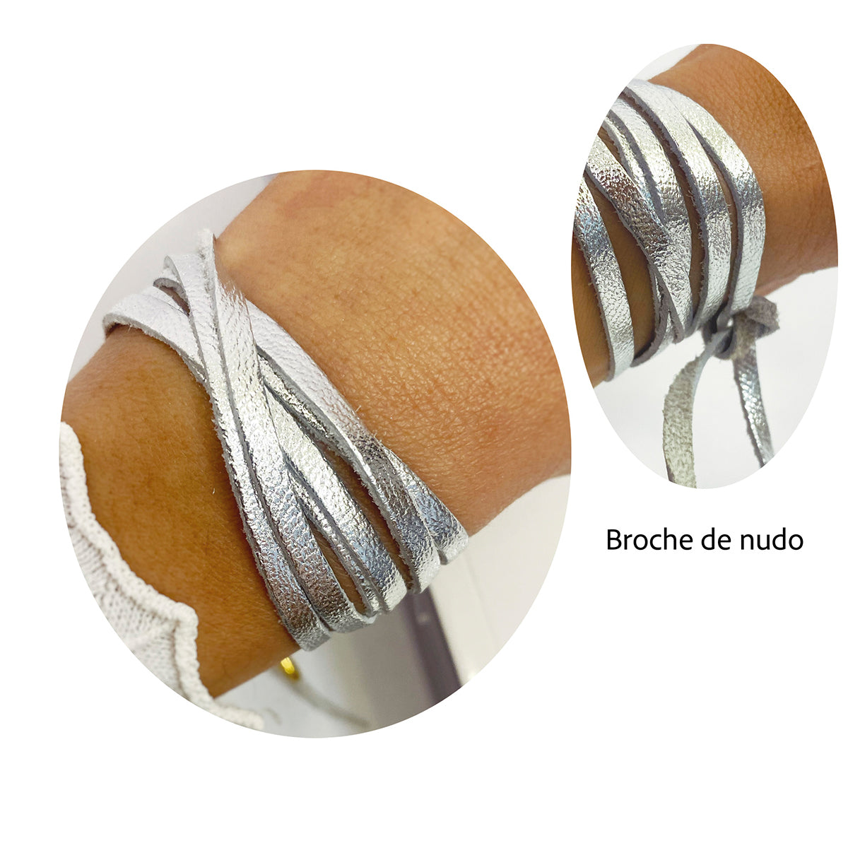 Pulsera intención varias vueltas piel Vangania unisex