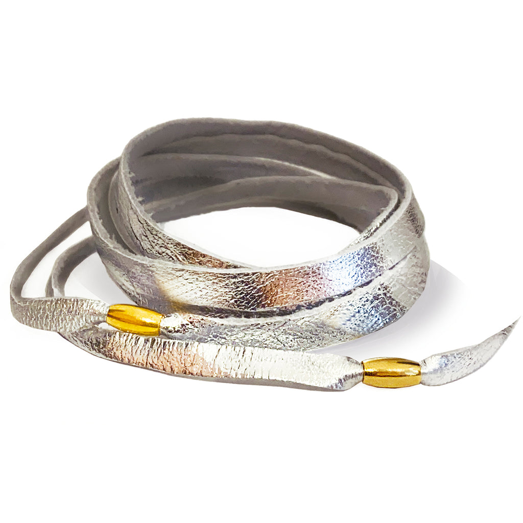 Pulsera intención varias vueltas piel Vangania unisex