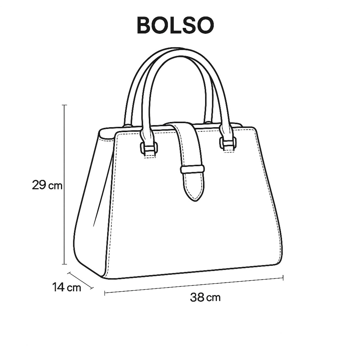 Bolsa castelli dama piel genuina tote grande elegante