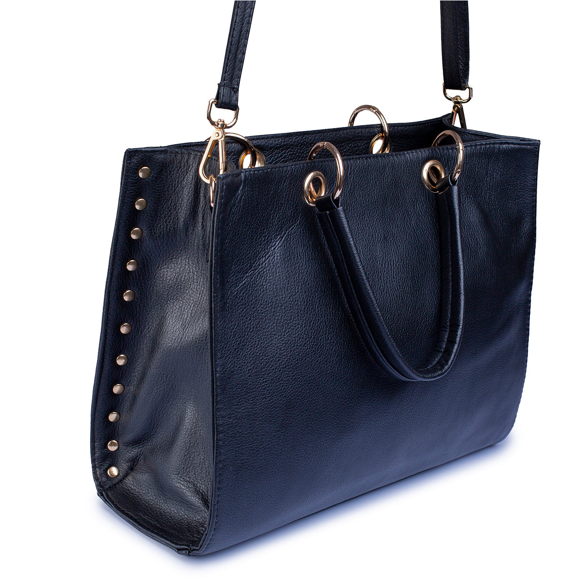 Bolsa castelli dama piel genuina tote grande elegante