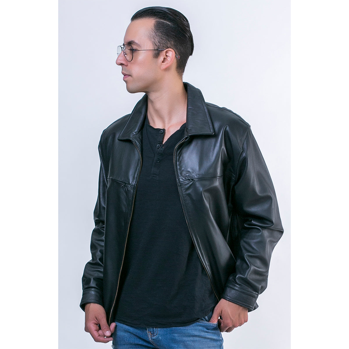 Chamarra piel borrego clásica para hombre original Castelli-M