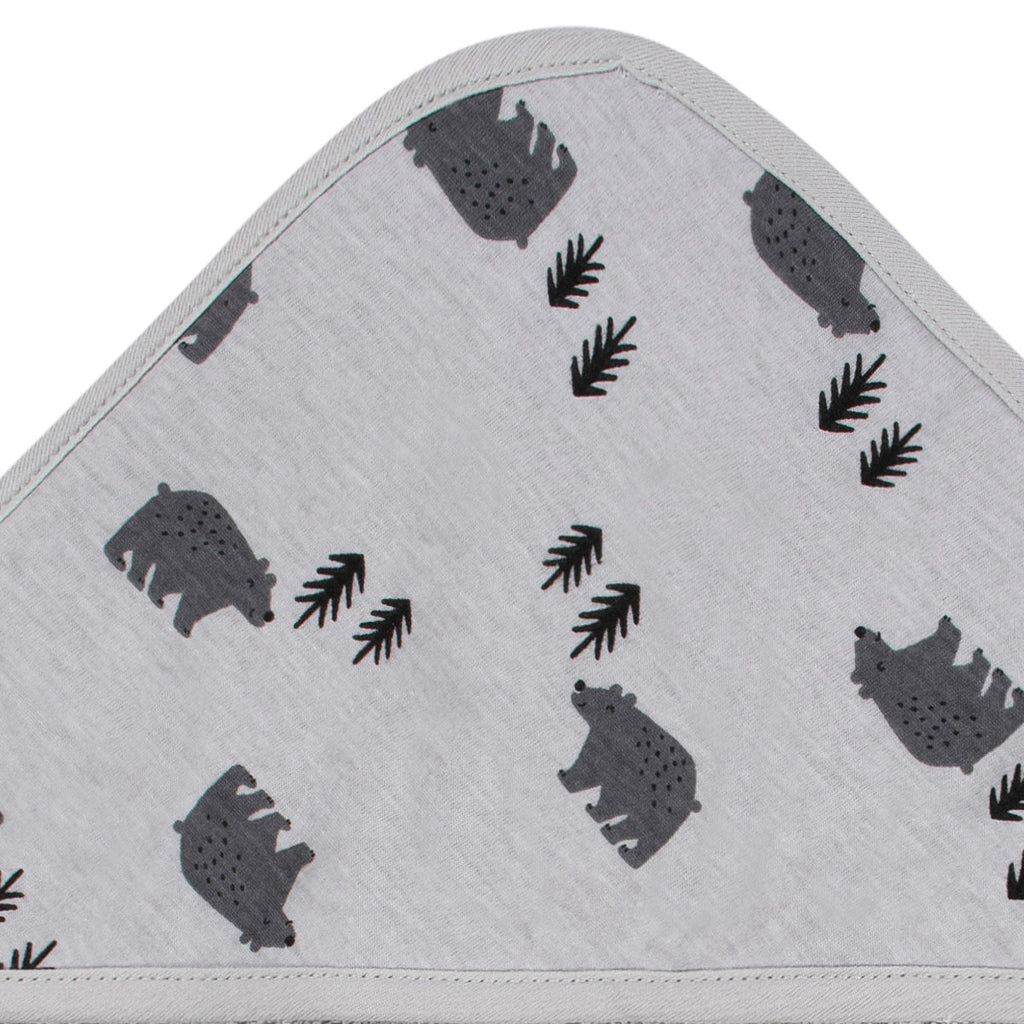 Set 2 toallas bebé Gerber capucha gris 66×76 cm algodón-OSZ