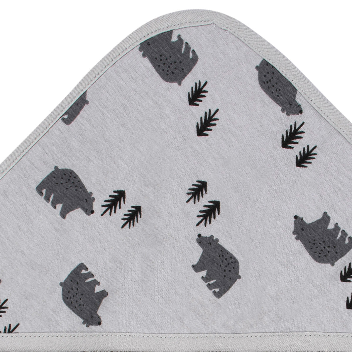 Set 2 toallas bebé Gerber capucha gris 66×76 cm algodón-OSZ
