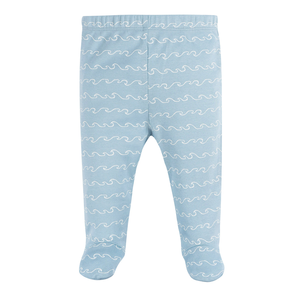 Conjunto Gerber azul 3 piezas bebé recién nacido algodón-0M