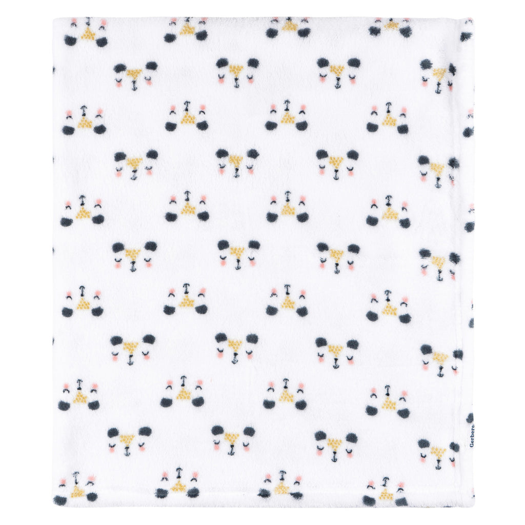 Cobija Gerber blanca manta polar fleece suave para bebé-OSZ