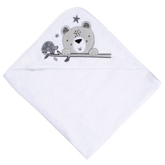 Set 2 toallas bebé Gerber capucha gris 66×76 cm algodón-OSZ