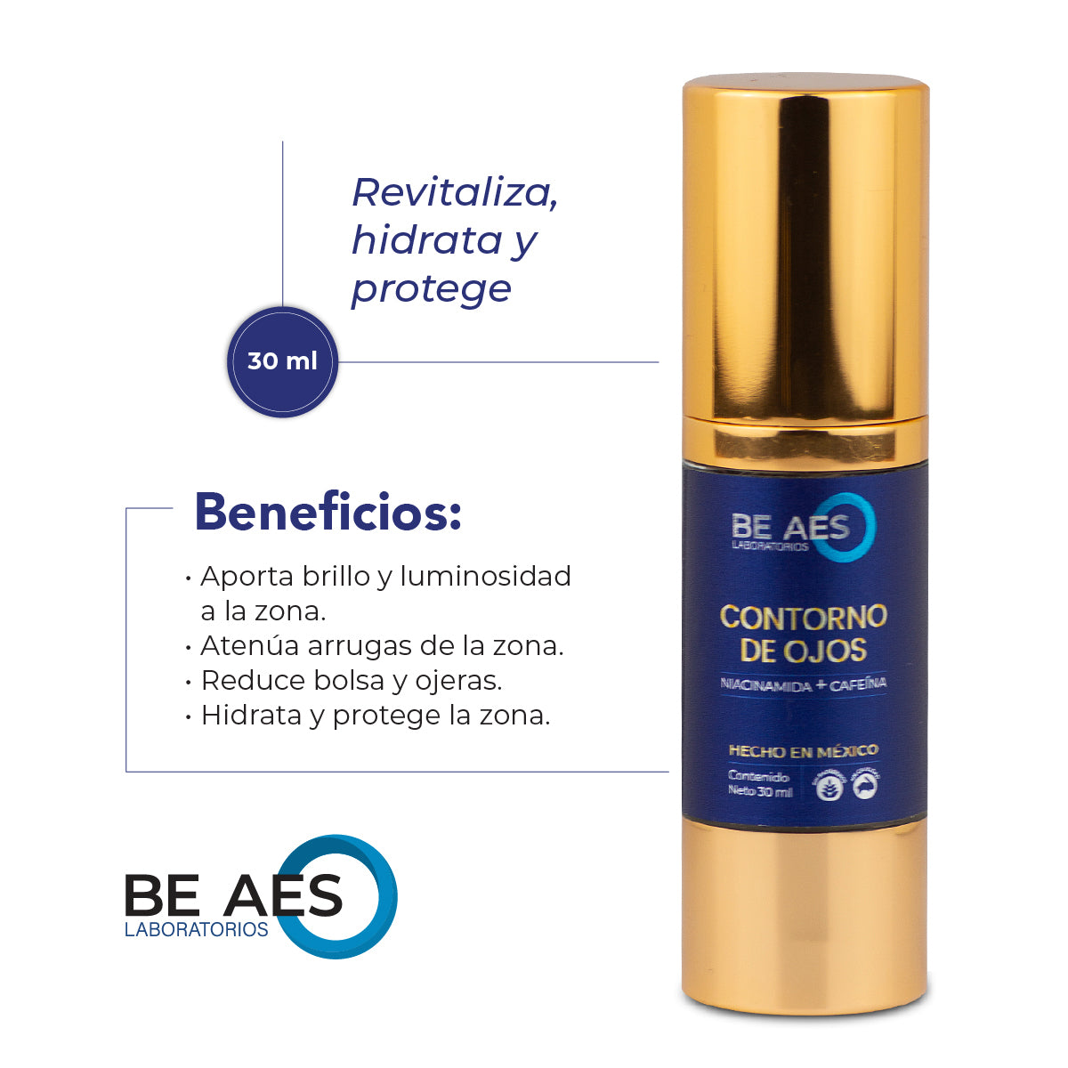 Pack BE AES serum facial contorno de ojos y pantalla solar