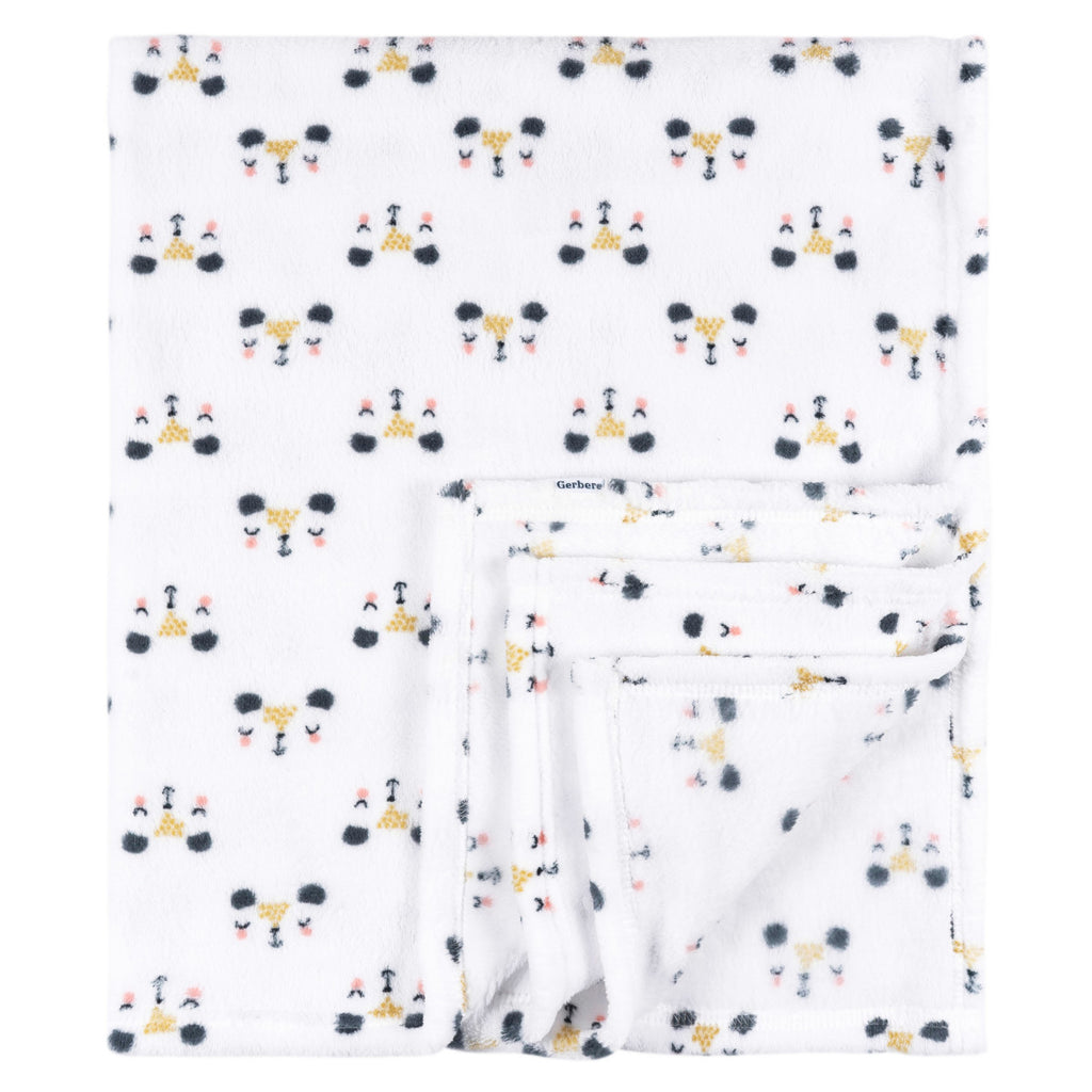 Cobija Gerber blanca manta polar fleece suave para bebé-OSZ