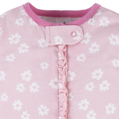 Mameluco Gerber para bebé pack 2 pijamas algodón rosa-0-3M
