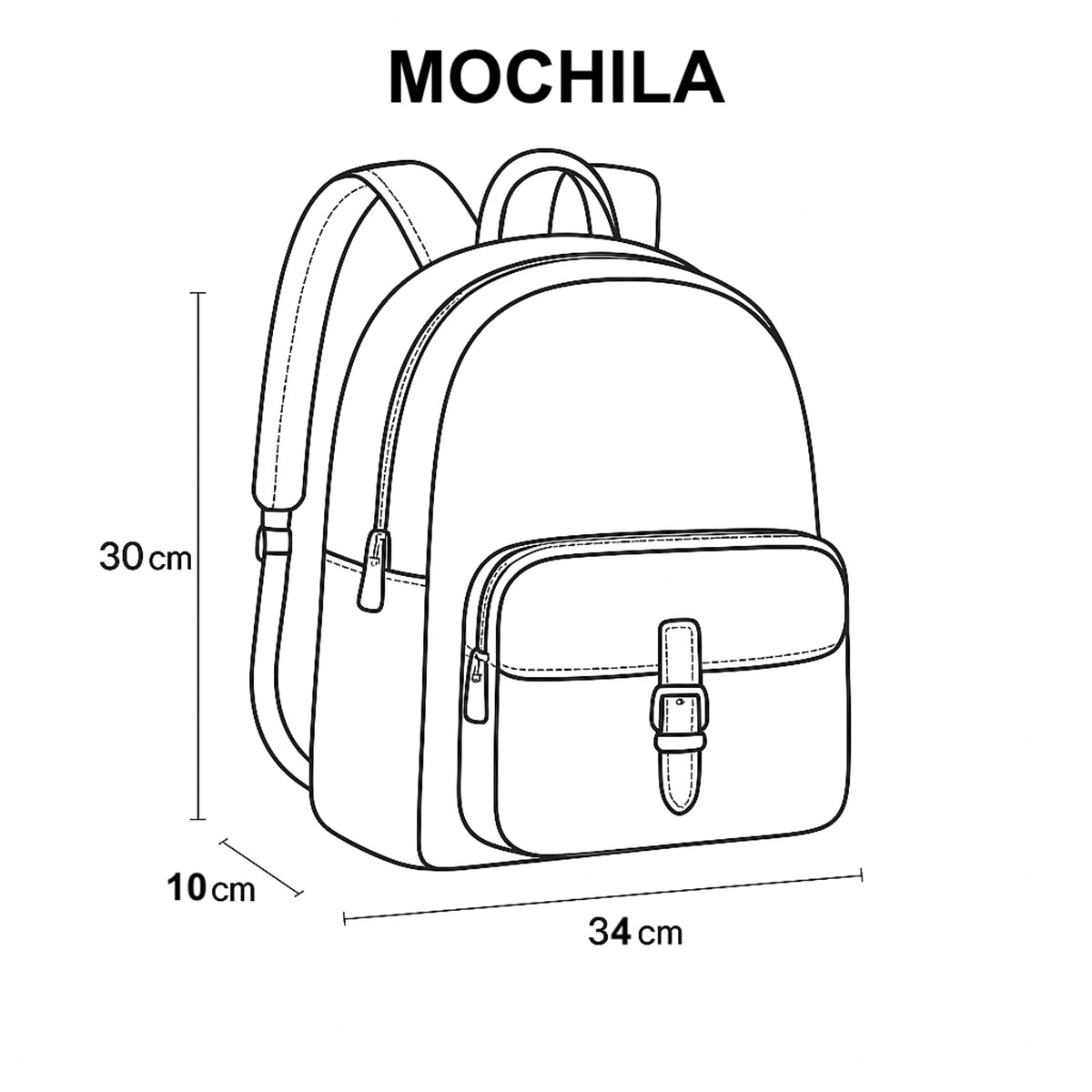 Mochila piel genuina castelli dama laptop 17 pulgadas cuero