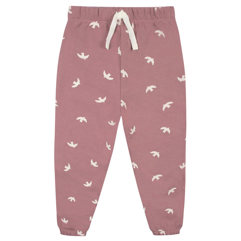 Conjunto Gerber niña sudadera y pantalón cómodo rosa-4T