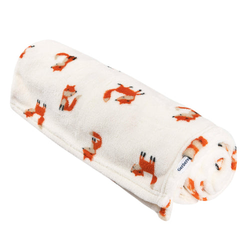 Cobija Gerber blanca manta fleece polar suave para bebé-OSZ