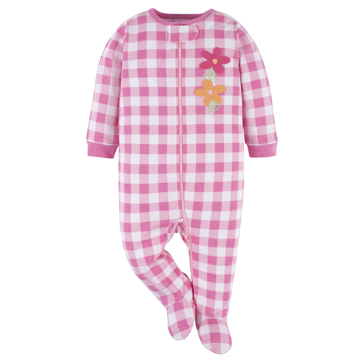 Mameluco Gerber para bebé pack 2 pijamas algodón rosa-0M