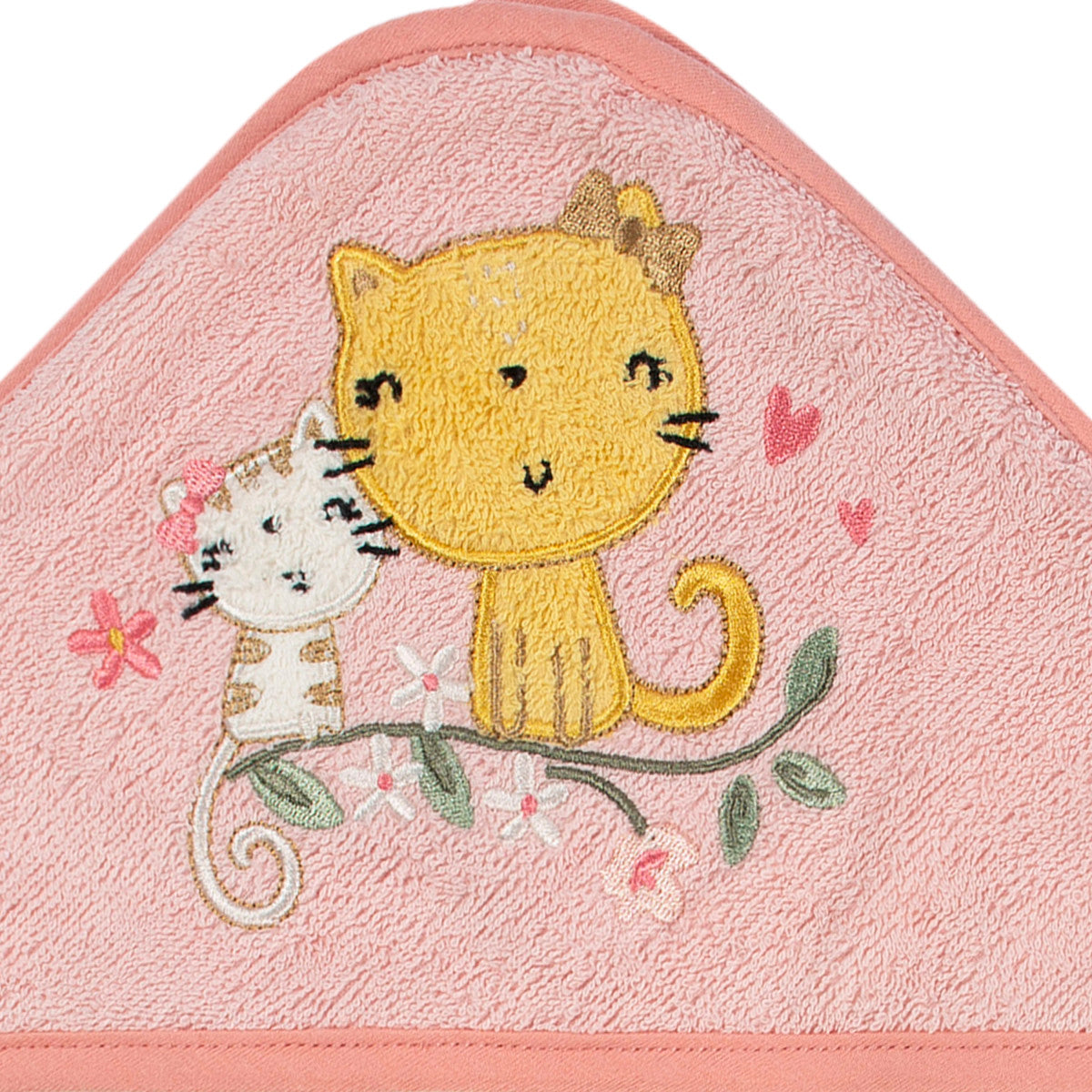 Set 2 toallas bebé Gerber con capucha rosa 66×76 cm algodón-OSZ