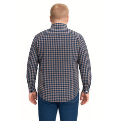Camisa Big Kong manga larga azul tallas grandes 3XL-3XL
