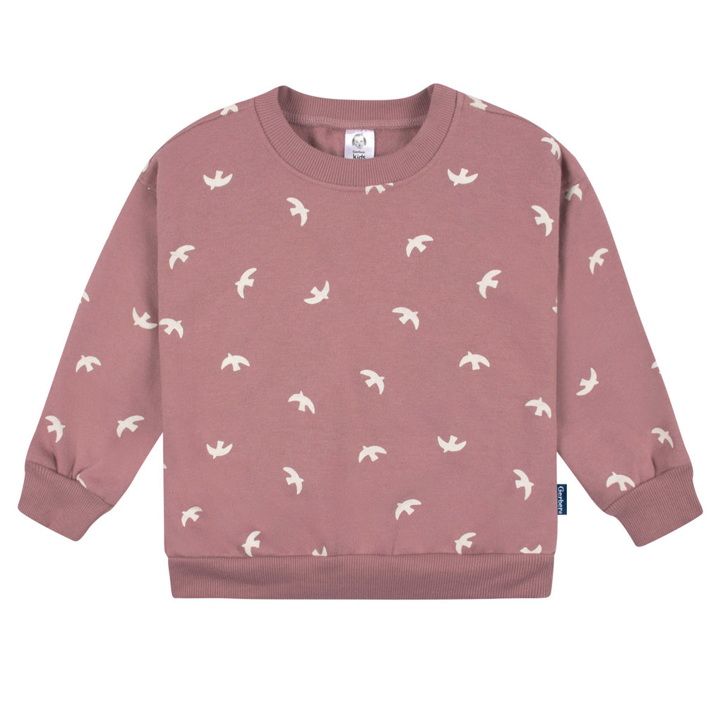 Conjunto Gerber niña sudadera y pantalón cómodo rosa-4T