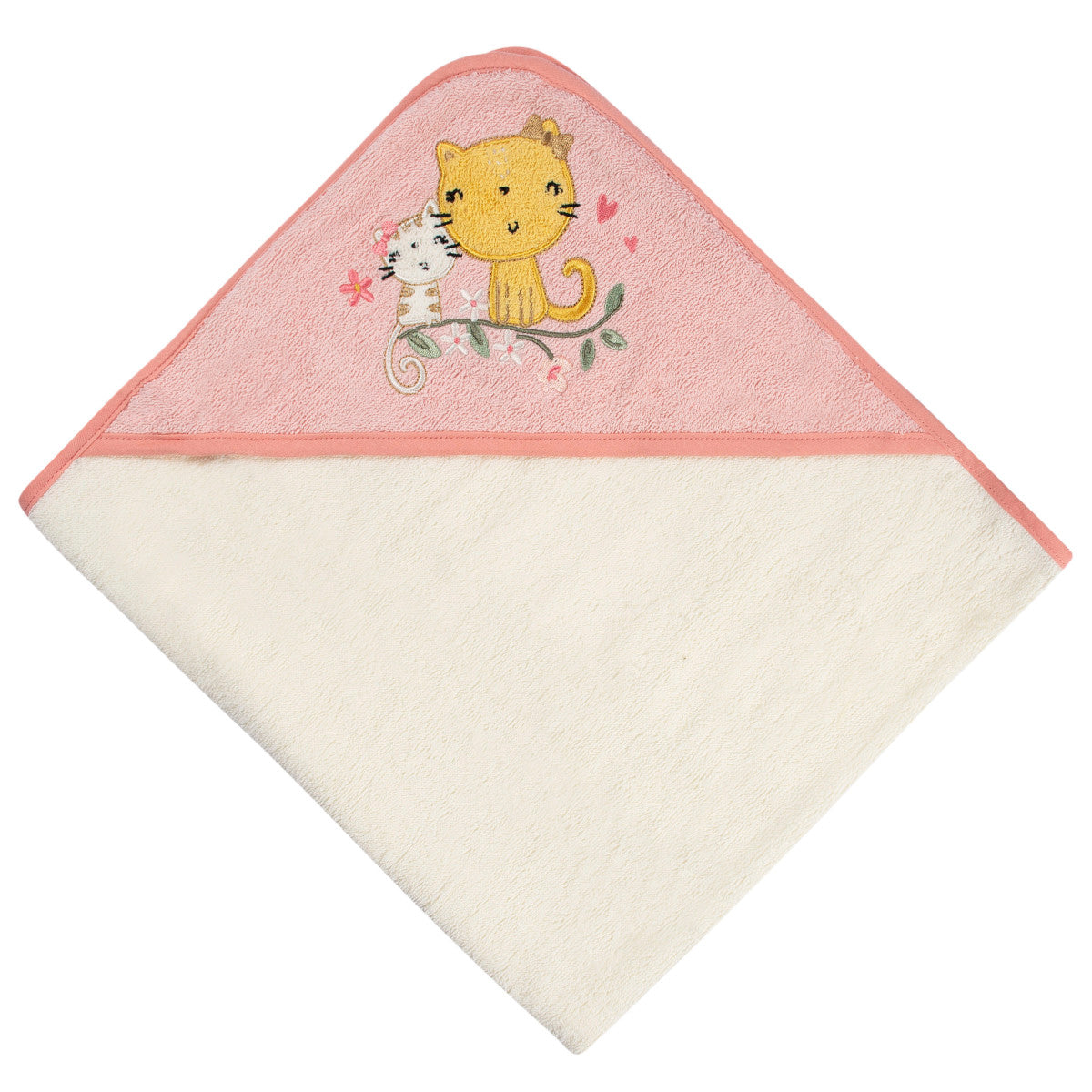 Set 2 toallas bebé Gerber con capucha rosa 66×76 cm algodón-OSZ
