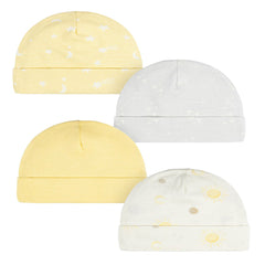Gorro Gerber Pack 4 Gorras Suaves Bebé Niño Niña 0 A 6 Meses-0-6M