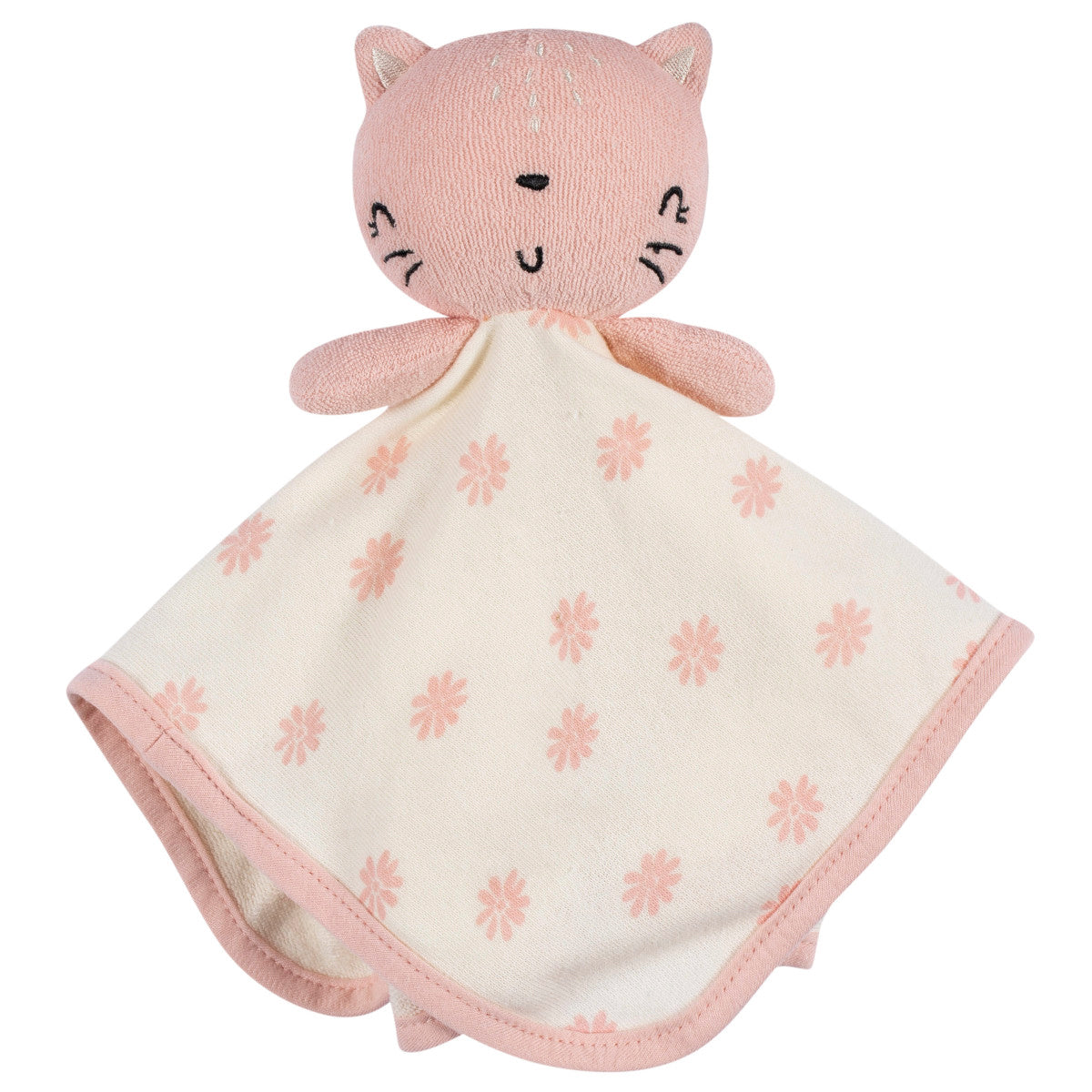Paño baño Gatito Gerber bebé 12×12 cm rosa algodón-OSZ