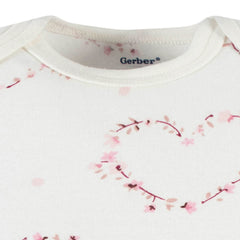 Pañalero Gerber blanco body bebé algodón niña o niño-3-6M